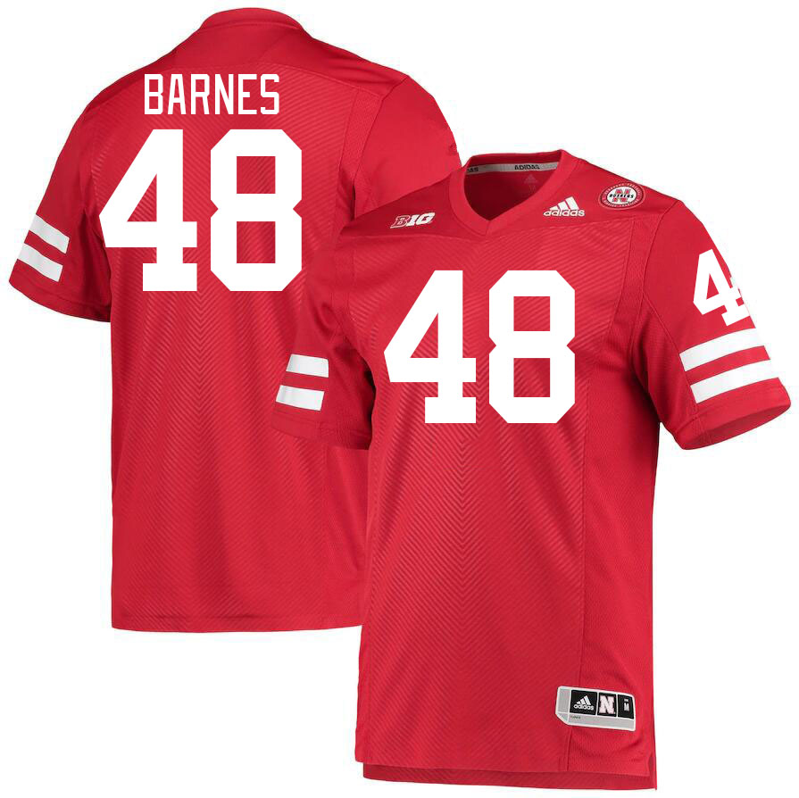 Men #48 D'Andre Barnes Nebraska Cornhuskers College Football Jerseys Stitched Sale-Red
